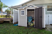 Storage Building Door Open
