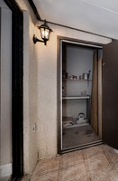 Screened Pation Storage CLoset