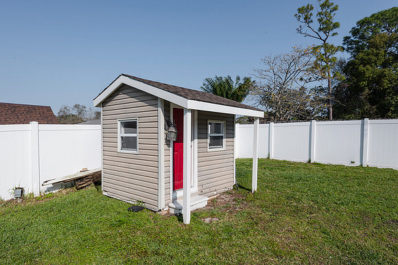 Outdoor storage play room